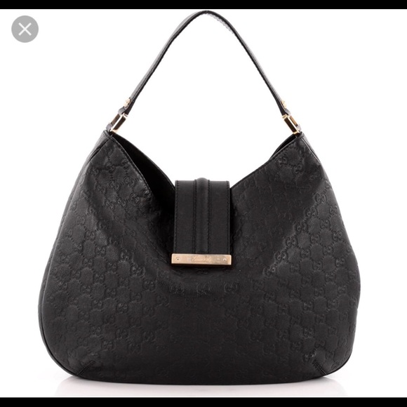 Gucci Handbags - authentic GUCCI Guccissima Web Large Hobo